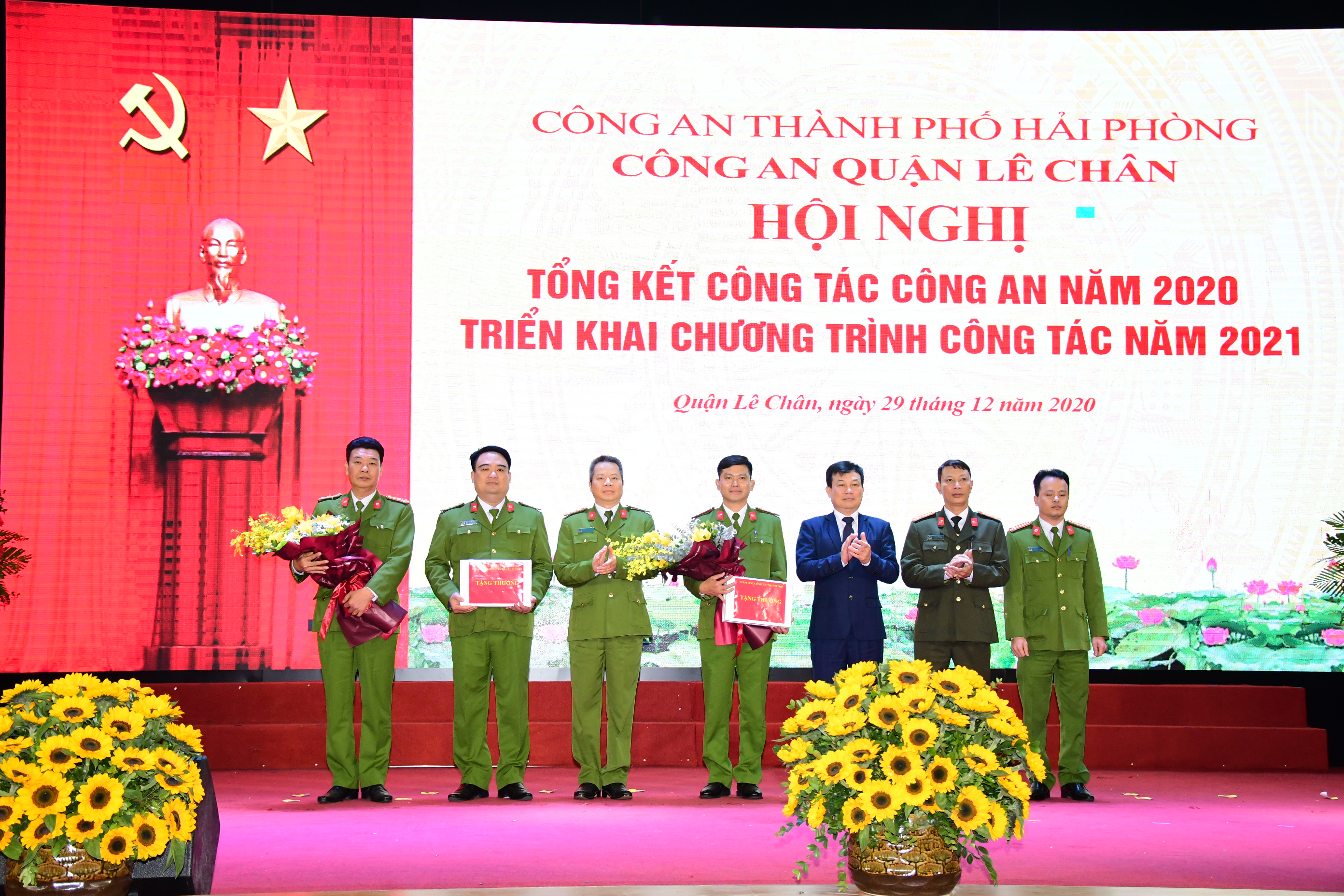 Công an quận Lê Chân triển khai chương trình công tác năm 2021
